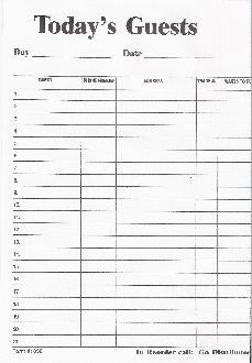 TODAYS GYEST SHEETS