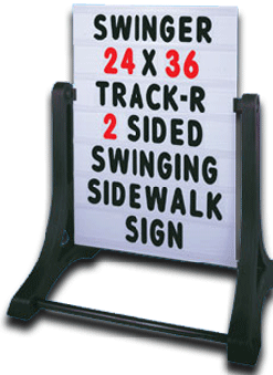 SWINGER SIDEWALK SIGN