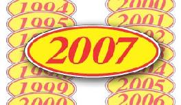  YEAR MODEL DECAL